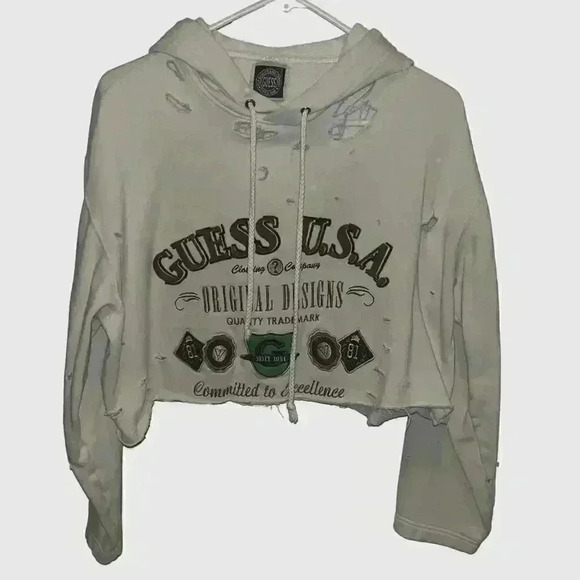 Guess USA VINTAGE DISTRESSED HOODIE - Picture 2 of 5